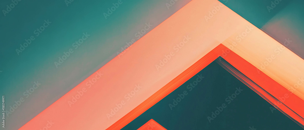 Poster modern minimalist banner template featuring subtle geometric shapes and clean design