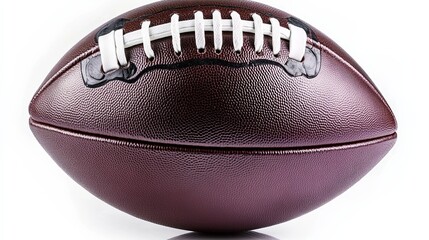 Fototapeta premium American College High School Junior Football on White