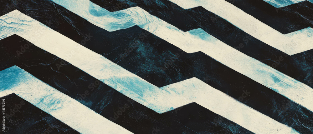 Poster Dynamic chevron pattern with energetic lines in modern design style