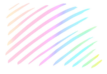 淡いピンク色をベースにした手描きの斜めストライプ柄　背景透明