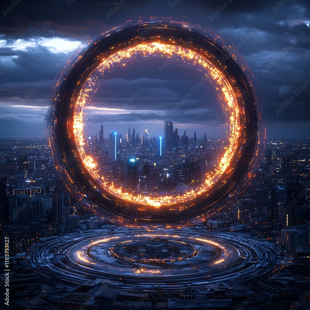 Poster mesmerizing shimmering fractals pulsing with otherworldly energy casting an ethereal glow over the v