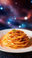 Cosmic Spaghetti: A Starry Night Dinner