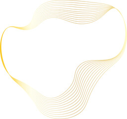golden abstract line art pattern
