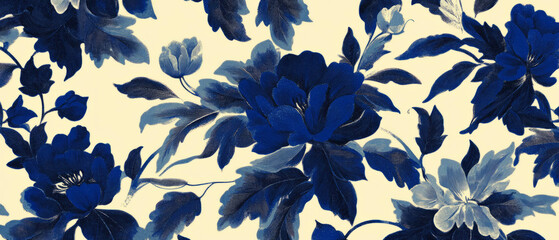 Bold floral stencils create vibrant repeating patterns for artistic backgrounds