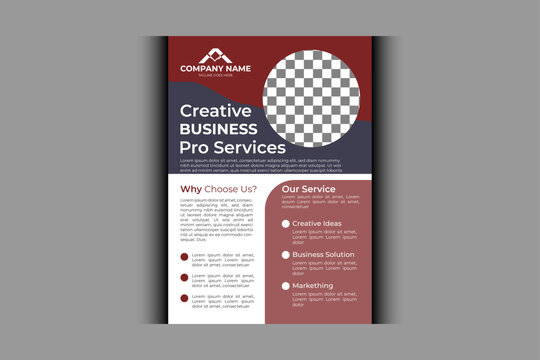 Flyer design prefect creative professional business flyer vector business proposal bundle a4 size 
