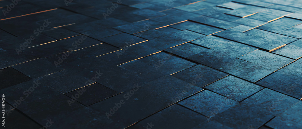 Aufkleber modern interlocking tile patterns in seamless geometric design for contemporary spaces