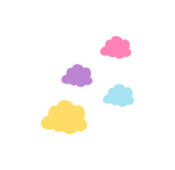  Cute colorful clouds