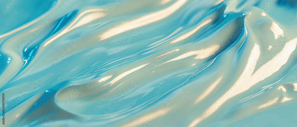 Poster Light blue gradient background with smooth and calming texture ideal for various designs