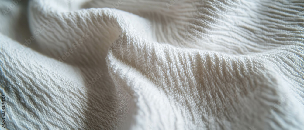 Aufkleber Soft white fabric with subtle texture creating a clean and minimalist appearance