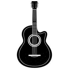 Obraz premium acoustic guitar vector illustration