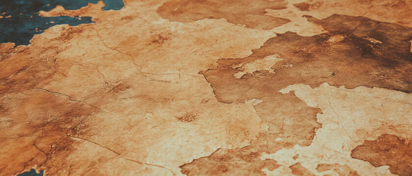Vintage map texture showcasing aged details and historical charm for adventurous explorations