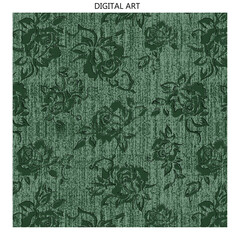 beautiful digital pattern and textile design digital print