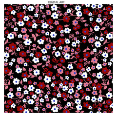 beautiful digital pattern and textile design digital print