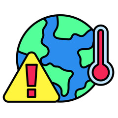 Earth Climate Change Icon