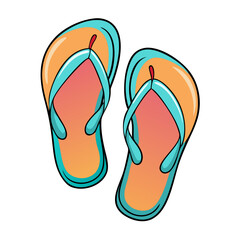 sandals vector icon, footwear vector illustration - simple illustration of sandals perfect for logos, and footwear-themed designs.