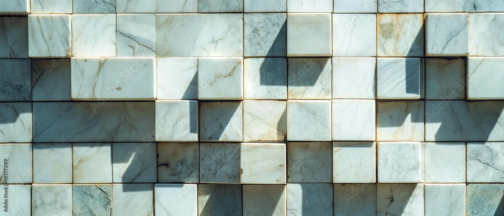 Poster Classic square tile grid with subtle texture for versatile design applications