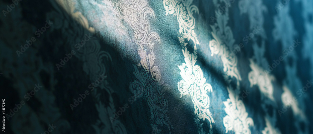 Poster elegant damask wallpaper featuring subtle texture and soft hues for classic design