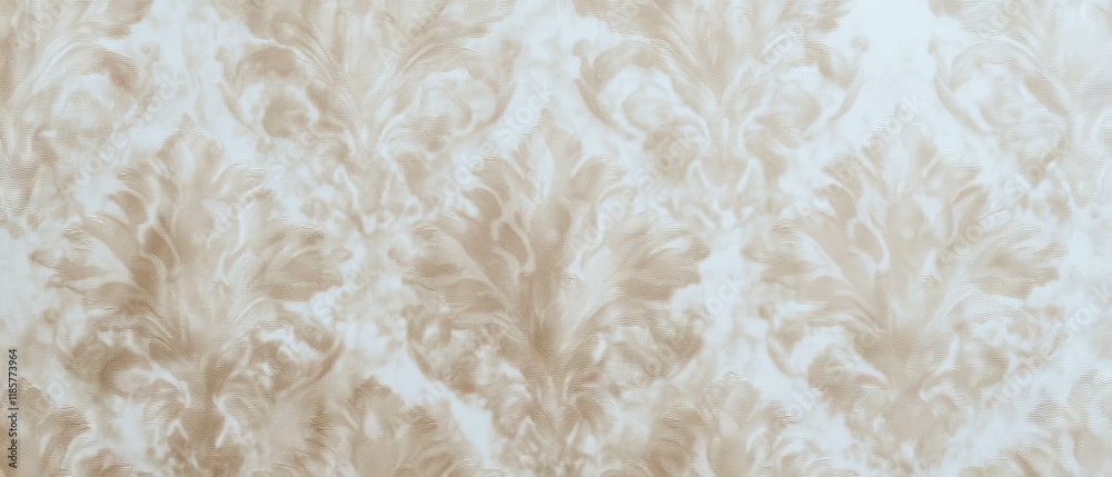 Poster Elegant damask texture creates a classic atmosphere in soft colors and refined design