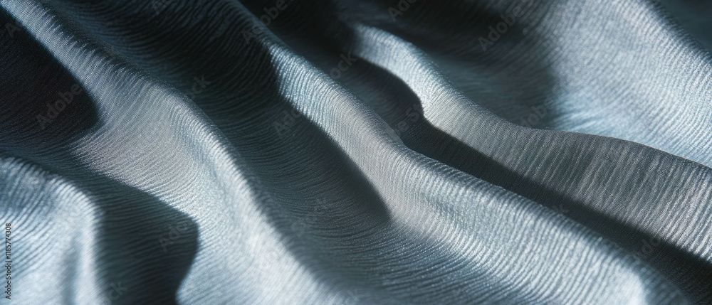 Poster Elegant shimmering fabric with subtle moire pattern creating a sophisticated texture