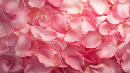 Fototapeta premium Abundance of Pink Rose Petals: A Romantic Floral Carpet