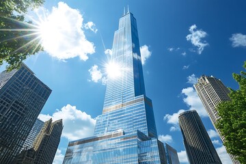 Fototapeta premium city skyline