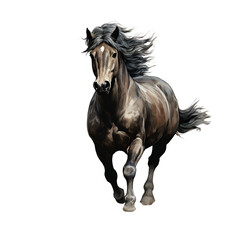 Fototapeta premium Wild Horse Clipart Vector Illustration