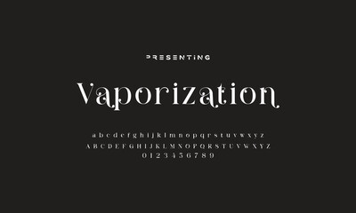 Luxury wedding alphabet letters font with tails. Typography elegant classic serif fonts and number decorative vintage retro concept for logo branding. vector illustration