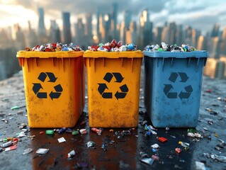 Infographic on Waste Generation and Recycling Practices