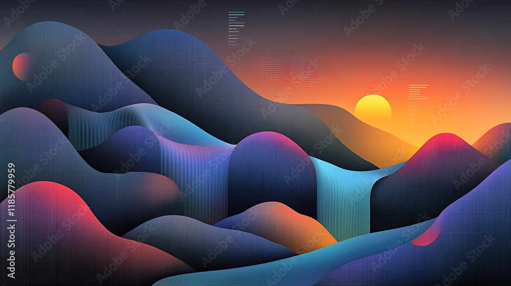 Poster mesmerizing fluid topographic rainfall map visualization capturing atmospheric conditions dynamic li