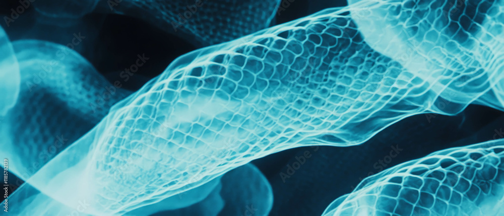 Aufkleber discovering the intricate structure of reptile scales through x-ray imaging techniques
