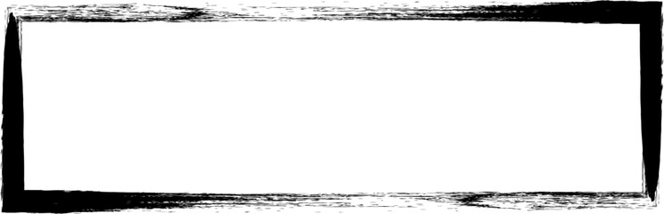 Abstract Paintbrush, paint stroke square frame element