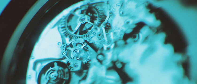Intricate gears of a vintage watch revealed through X-ray imaging and detailed examination