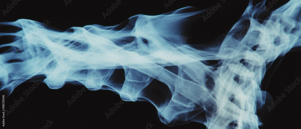 Poster Intricate layered x-ray texture creating a complex and dimensional effect