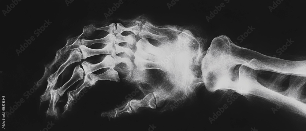 Leinwandbilder x-ray texture showing chaotic distribution and dynamic effects in random noise patterns