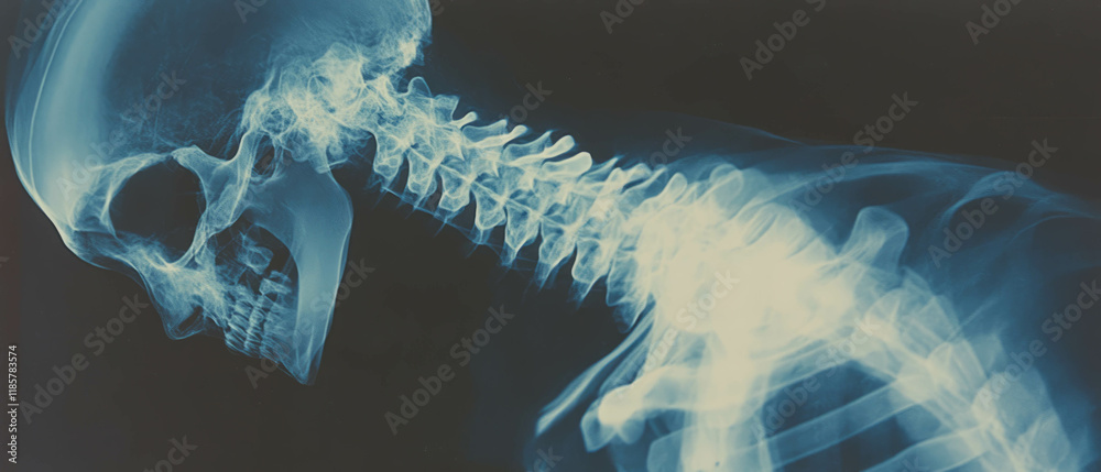 Poster intricate details of x-ray texture showcasing subtle patterns in human anatomy
