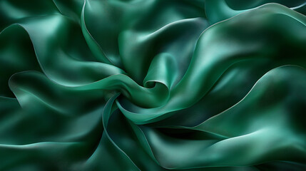 Fototapeta premium Green winding structure.