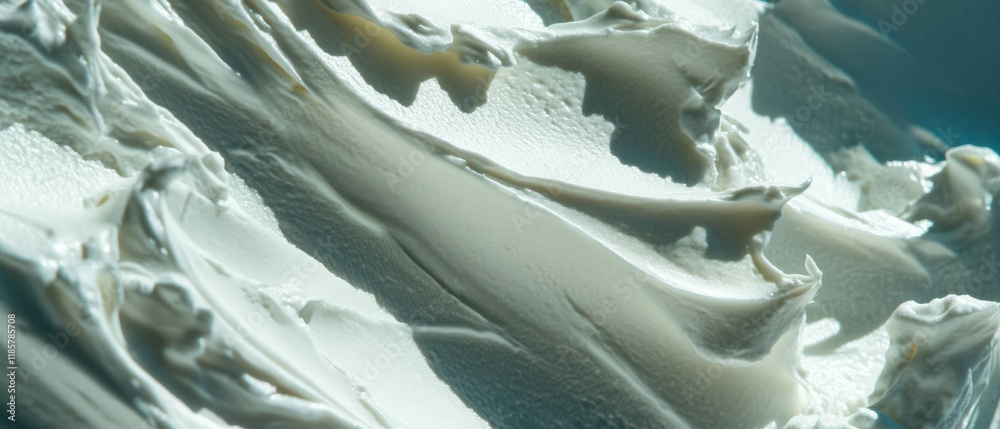 Poster seamless texture of thick and creamy sour cream ideal for cooking and baking applications