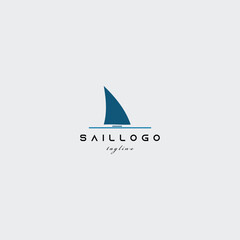 Fototapeta premium sail logo vector illustration design