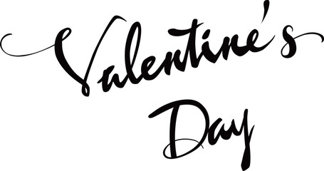 バレンタインデーロゴ〜ブラック〜