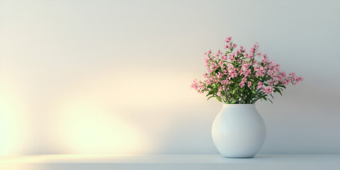  Pink Blossoms in Vase  Simple and Elegant Flower Decor. 