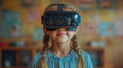 Child Engaged with AR Technology in Learning Environment