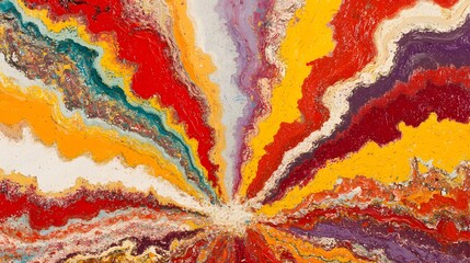 Abstract Colorful Oil Painting Texture  Vibrant Swirls