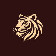 Minimal tiger logo