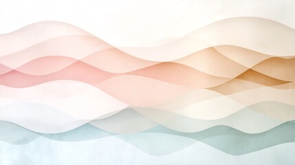 Fototapeta premium Minimalist Pastel Color Field with Smooth Gradient Transition from Pale Pink to Soft Beige and Subtle Contemporary Textured Overlay in a Clean Modern Abstract Style with Simple Background Environment