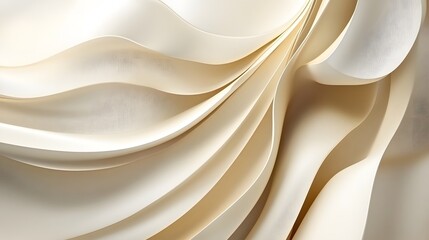 Obraz premium Elegant Cream Abstract Wave Background