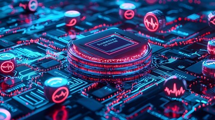 Fototapeta premium Technology digital abstract