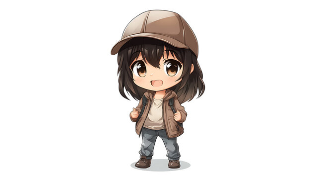 Adorable Anime Girl Illustration