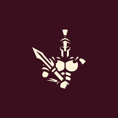 Iconic gladiator logo