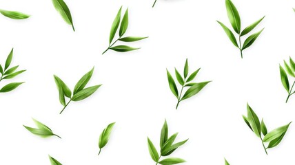 Fototapeta premium Modern Pattern of Palm Leaves and Flowers: A Tropical Fusion of Nature's Beauty and Contemporary Design