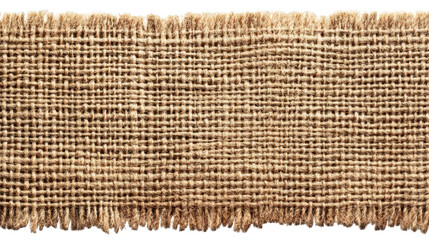 Brown woven burlap fabric background with rough texture